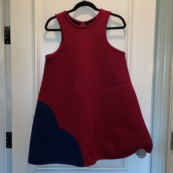 Cynthia Rowley: Red A line Flare Dress - Picture 2 of 5